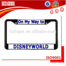 custom made die casting aluminum remote control license plate frame